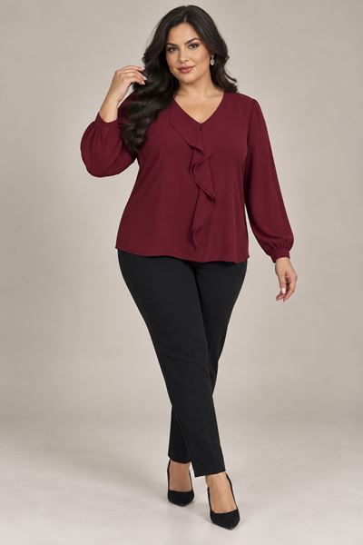 Picture of ELEGANT BLOUSE WITH FRILL